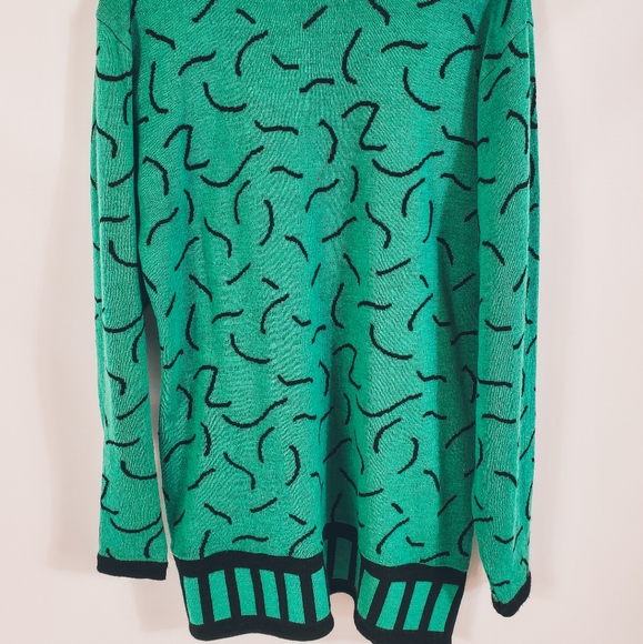 🚫SOLD🚫Vintage Turquoise Sweater - Picture 3 of 7